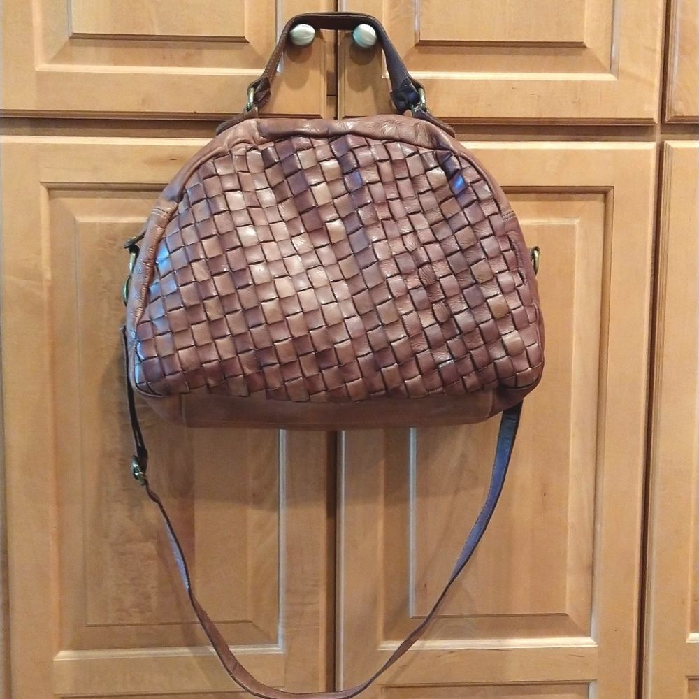 Civico 93 Italian Leather Duffle Bag EUC